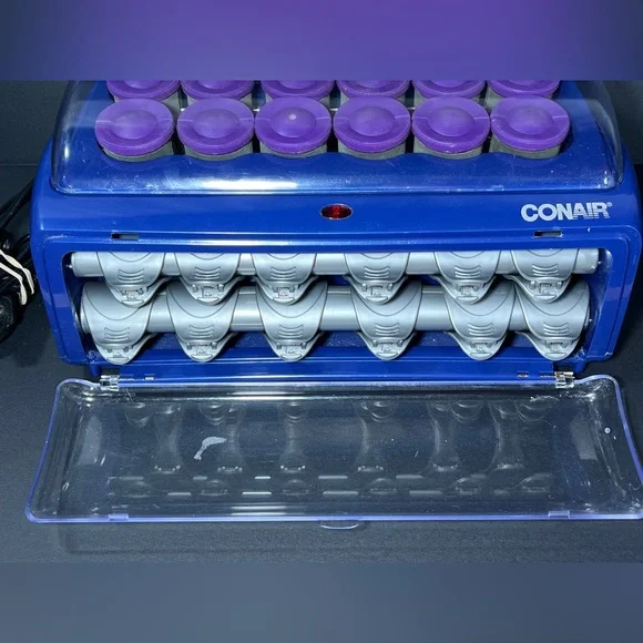 Conair Curl Innovation HS33R 12 Jumbo 1.5 inch Hot Rollers Clips Curlers WORKS - Picture 6 of 16